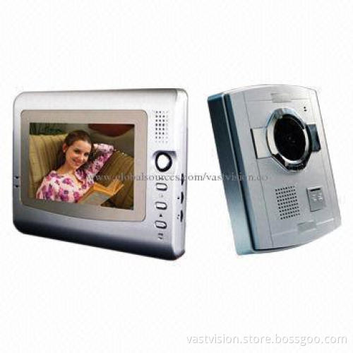7-inch Video Doorphone Monitors with 4 Cameras Connected, 113 x 140 x 33mm Camera Size